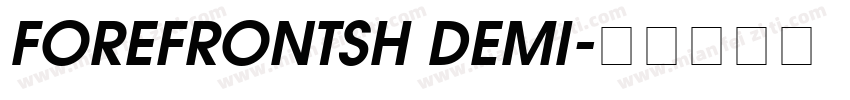 FOREFRONTSH DEMI字体转换